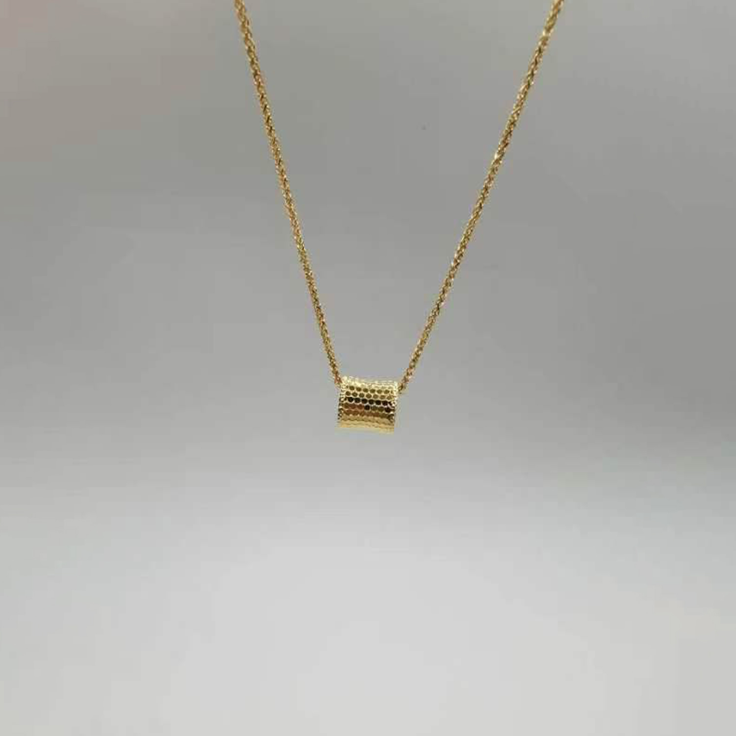 Alluvial gold vacuum electroplating 24K gold fish scale waist necklace