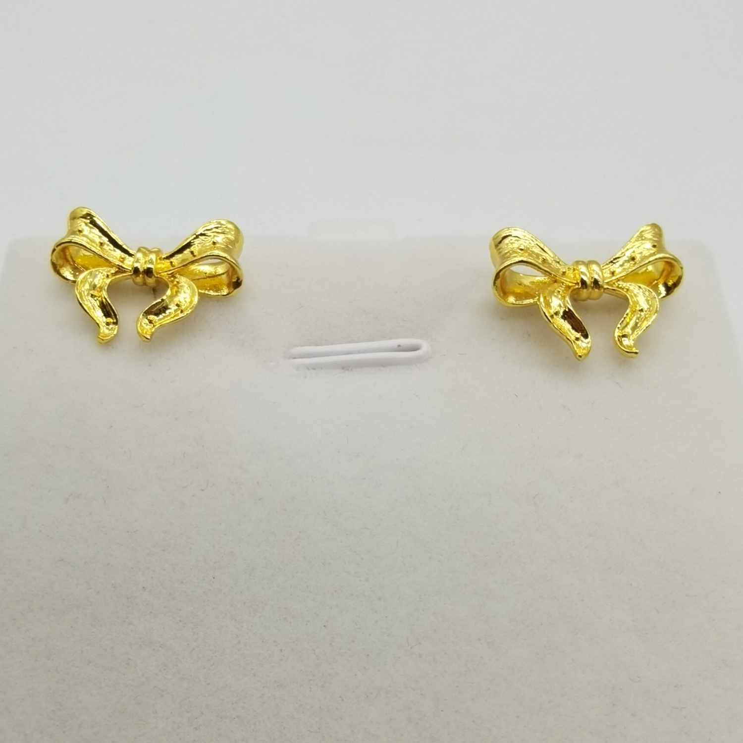 Alluvial gold vacuum electroplating 24K gold fugitive princess butterfly earrings