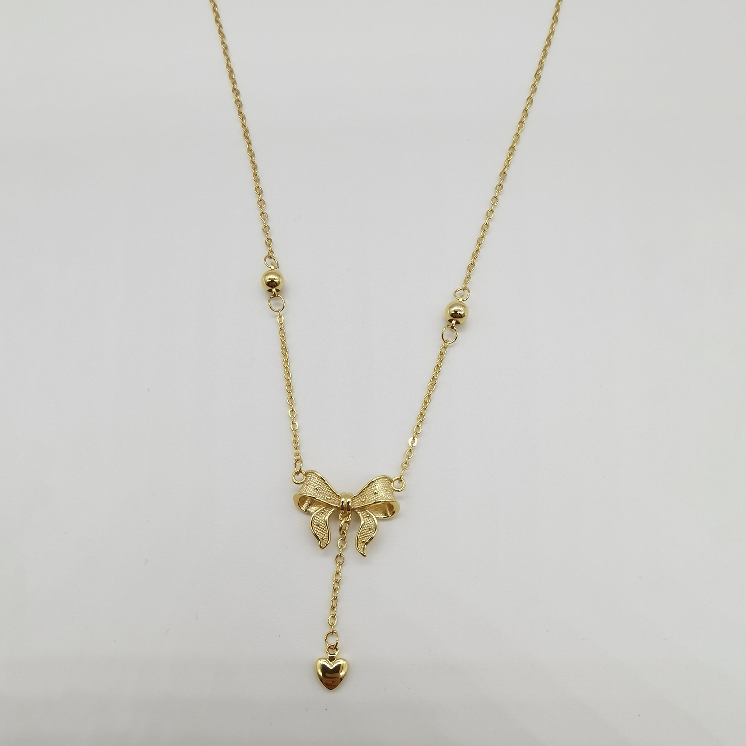Alluvial gold vacuum electroplating 24K gold fugitive princess butterfly necklace