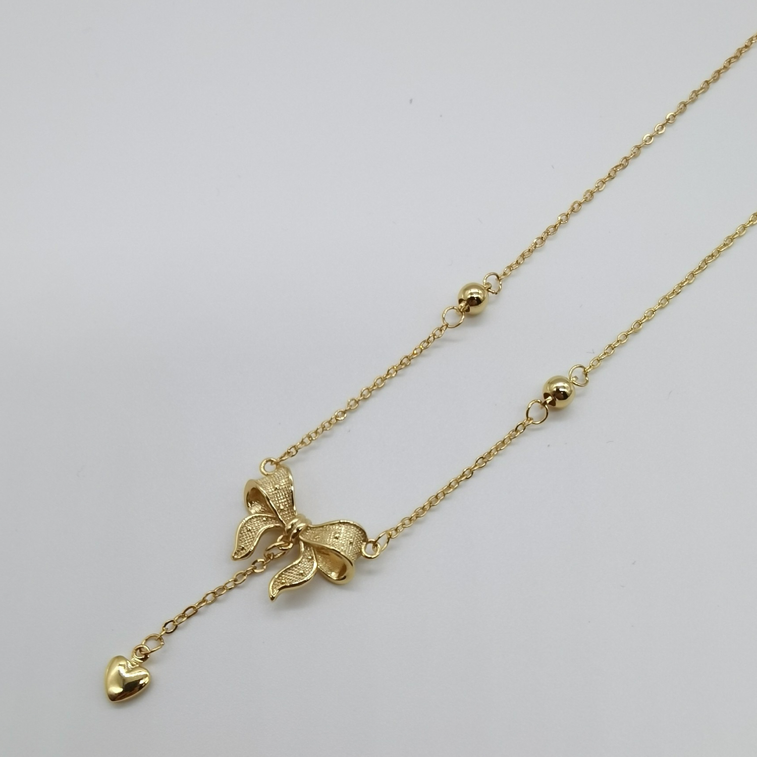 Alluvial gold vacuum electroplating 24K gold fugitive princess butterfly necklace